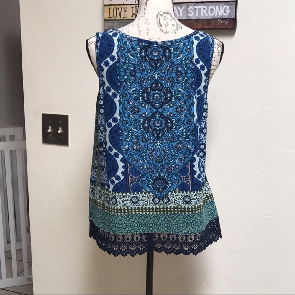 BILA Women’s Sleeveless Top with Sequins. Size L - Picture 3 of 9